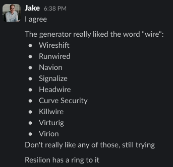 Slack name brainstorm