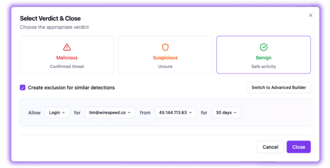 Smart Case Closure Form